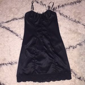 Sexy black mini dress